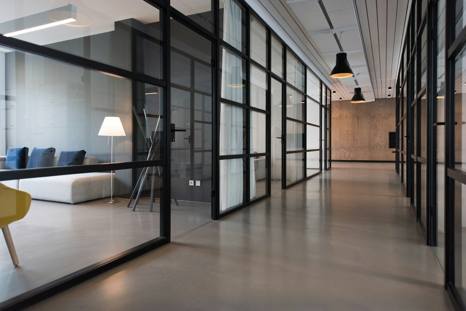 Open office environment with natural light